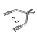 BBK 11-14 Mustang 3.7 V6 Short Mid X Pipe With Catalytic Converters 2-1/2 For BBK Long Tube Headers-2