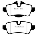 EBC 07-14 Mini Hardtop 1.6 Ultimax2 Rear Brake Pads-2