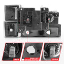 ANZO 88-98 Chevrolet C1500 Crystal Headlights Black-6