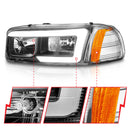 ANZO 99-17 GMC Sierra/Denali Headlights Black Amber (w/C Light Bars)-3