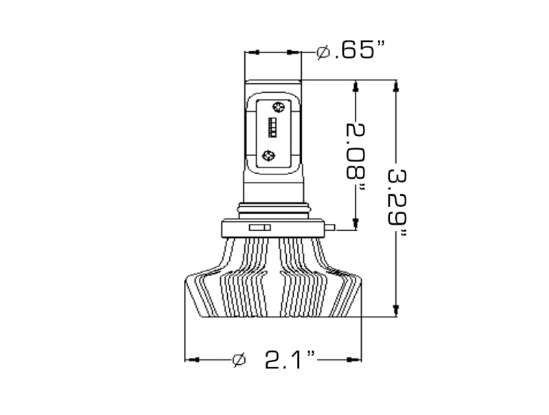 Oracle H10 4000 Lumen LED Headlight Bulbs (Pair) - 6000K - 0