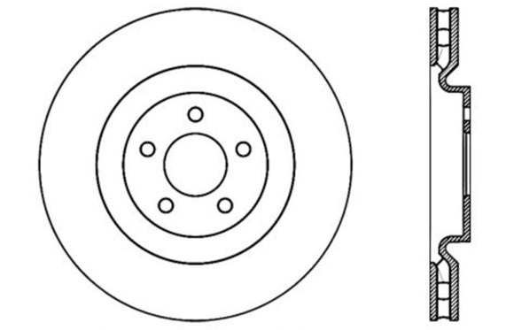 StopTech Slotted & Drilled Sport Brake Rotor