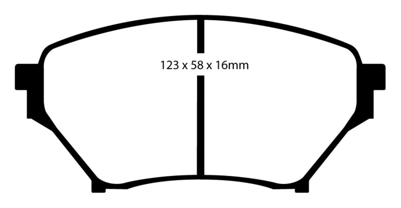 EBC 01-03 Mazda Miata MX5 1.8 (Sports Suspension) Yellowstuff Front Brake Pads - 0