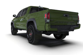 Rally Armor 16-23 Toyota Tacoma Gen 3 Black Mud Flap w/Metallic Black Logo - 0