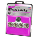 McGard Wheel Lock Nut Set - 4pk. (Under Hub Cap / Cone Seat) M14X1.5 / 22mm Hex / .893in. Length-7