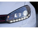 Spyder Volkswagen Golf/GTI 10-13 Projector Headlights Halogen Model- DRL Blk PRO-YD-VG10-DRL-BK-4