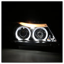 Spyder BMW E90 3-Series 06-08 (4 dr) Proj LED Halo Amber Reflctr Rplc Bulb Smke PRO-YD-BMWE9005-AM-S-13