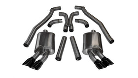 Corsa 2012-2015 Chevrolet Camaro Coupe ZL1 6.2L V8 Black Sport Cat-Back + XO Exhaust - 0