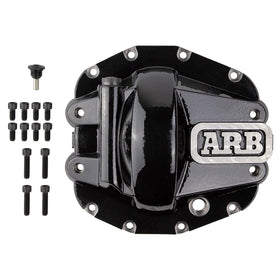 ARB Diff Cover Blk Jeep JL Rubicon Front - 0