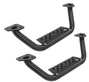 Go Rhino Dominator Extreme D6 SideSteps - Tex Blk - 4in Drop Down Steps (Pair)-1