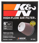 K&N Round Tapered Universal Air Filter 6in Flange ID x 7.5in Base OD x 5in Top OD x 6.5in Height-8