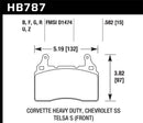 Hawk 15-17 Chevy Corvette Performance Ceramic Street Front Brake Pads-3
