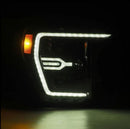 AlphaRex 21-22 Ford F150 Luxx-Series Projector Headlights Alpha-Black w/Activ Light/Seq Signal-2