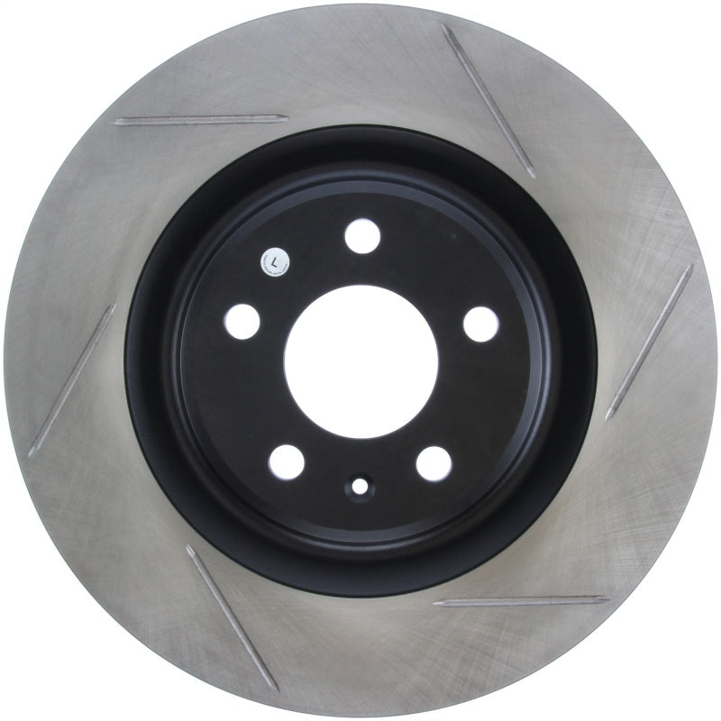 StopTech Power Slot 12-13 Audi A6 Quattro/11-12 A7 Quattro / 10-13 S4 Rear Left Slotted Rotor - 0