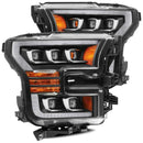 AlphaRex 17-20 Ford Raptor NOVA LED Proj Headlights Plank Style Matte Black w/Activ Light/Seq Signal-3