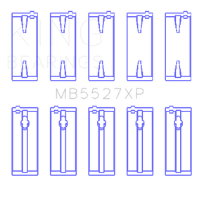 King Engine Bearings Toyota 4AGE/4AGZE 16V 1.6L Performance Main Bearing Set - Size STD