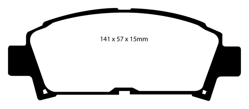 EBC 93-95 Toyota MR2 2.0 Turbo Yellowstuff Front Brake Pads - 0