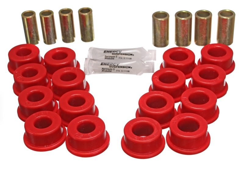 Energy Suspension 84-95 Chevy Corvette Red Rear End Control Arm Bushing Set - 0