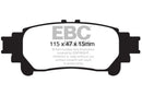 EBC 10+ Lexus RX350 3.5 (Japan) Greenstuff Rear Brake Pads-2