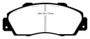 EBC 97-01 Acura Integra Type R Bluestuff Front Brake Pads-2