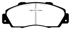 EBC 97-01 Acura Integra Type R Bluestuff Front Brake Pads - 0