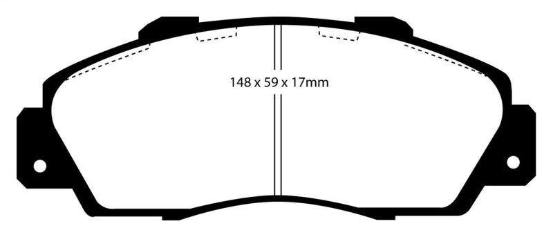 EBC 97-01 Acura Integra Type R Bluestuff Front Brake Pads - 0