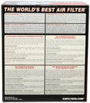 K&N Universal Clamp-On Air Filter 3in FLG / 6in B / 4-1/2in T / 6in H-7