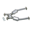 BBK 96-04 Mustang 4.6 GT / Cobra Short Mid X Pipe w Catalytic Converters 2-1/2 For Long Tube Headers-1