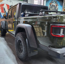 Rally Armor 19-25 Jeep JT Gladiator (Mojave/Rubicon) Black Mud Flap w/Metallic Black Logo-5