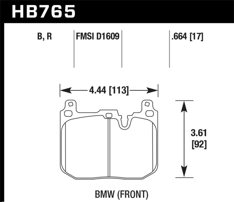 Hawk 14-15 BMW 228i/Xi HPS 5.0 Front Brake Pads - 0