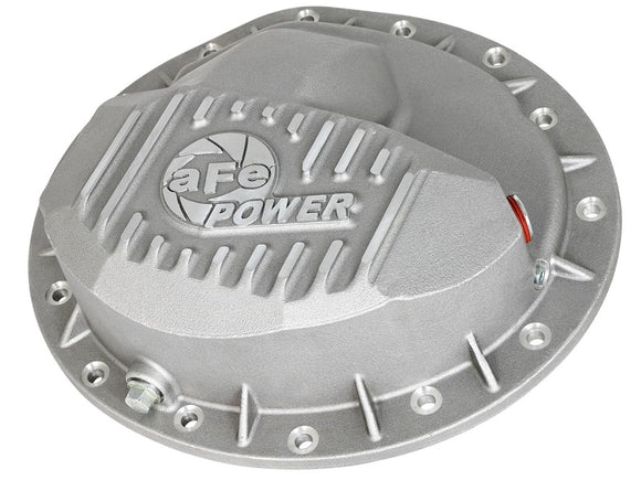 aFe Front Differential Cover (Raw; Street Series); Dodge Diesel Trucks 03-12 L6-5.9/6.7L (td)