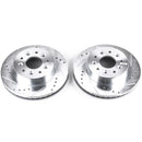 Power Stop 63-82 Chevrolet Corvette Front Evolution Drilled & Slotted Rotors - Pair-1