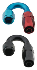 Fragola -8AN x 180 Degree Pro-Flow Hose End - Black-2