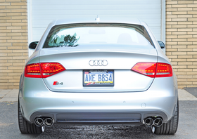AWE Tuning Audi B8 / B8.5 S4 3.0T Touring Edition Exhaust - Chrome Silver Tips (90mm) - 0