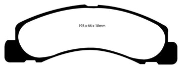 EBC 00-02 Ford Excursion 5.4 2WD Yellowstuff Front Brake Pads - 0