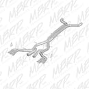 MBRP 2016 Chevy Camaro V8 6.2L 6spd 3in T409 Race Dual Cat Back w/ 4.5in Quad Dual Wall Tips-1