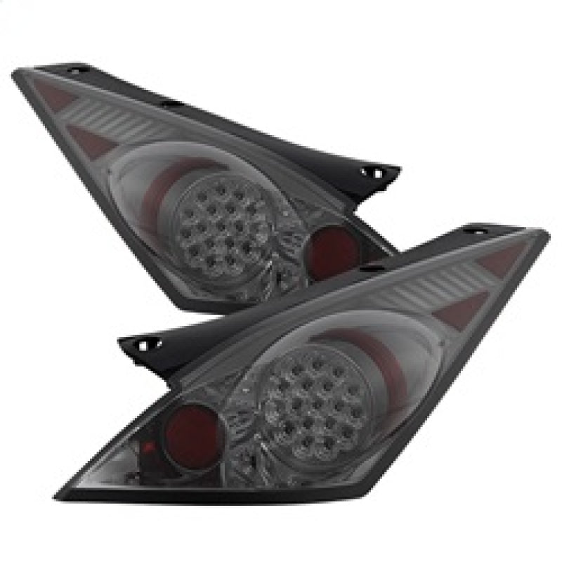 Spyder Nissan 350Z 03-05 LED Tail Lights Smoke ALT-YD-N350Z02-LED-SM - 0