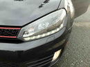 Spyder Volkswagen Golf/GTI 10-13 Projector Headlights Halogen Model- DRL Blk PRO-YD-VG10-DRL-BK-10