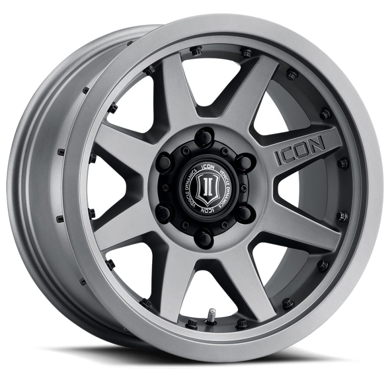 ICON Rebound Pro 17x8.5 5x4.5 0mm Offset 4.75in BS 71.5mm Bore Titanium Wheel - 0