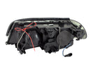 ANZO 2000-2003 BMW 3 Series E46 Projector Headlights w/ Halo Black-5