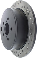 StopTech 08-10 Impreza WRX (Exc STi)/08-10 Impreza Coupe/Sedan Slotted & Drilled Right Rear Rotor-6