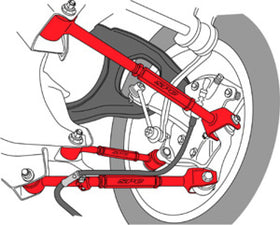 SPC Performance 08-13 Honda Accord/09-13 Acura TSX/TL Rear Adjustable Control Arm (Set of 3) - 0