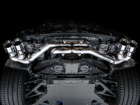 AWE Tuning 2020 Chevrolet Corvette (C8) Track Edition Exhaust - Quad Chrome Silver Tips - 0