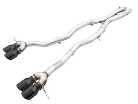 AWE Tuning Track Edition Cat-Back Exhaust for BMW G8X M3/M4 - Diamond Black Tips