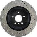 StopTech 06 BMW 330 / 07-09 BMW 335 Slotted & Drilled Right Rear Rotor-8
