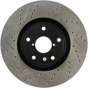 StopTech 05-10 Subaru Impreza WRX/STi Slotted & Drilled Right Front Rotor - 0