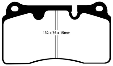 EBC 04-12 Aston Martin DB9 5.9 Yellowstuff Front Brake Pads - 0