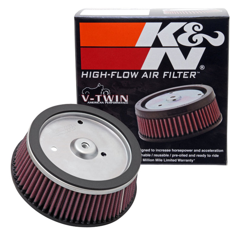 K&N Round Tapered 6.25in Base OD x 5.5in Top OD x 2.125in H Replacement Filter for Harley Davidson - 0