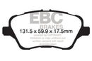 EBC 2017+ Ford Fiesta (MK7) Bluestuff Front Brake Pads-2
