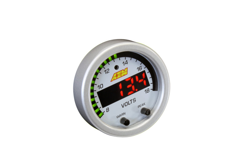 AEM X-Series 8-18V Volt Gauge - 0